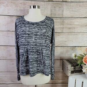 Splendid Women's Lightweight Slouchy‎ Pocket Heather Sweater Size Large